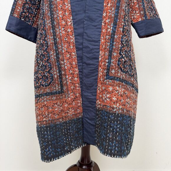 Indigowares Jacket Womens Medium Brown Artsy‎ Hippie Boho Indie Open Layering - Picture 4 of 16